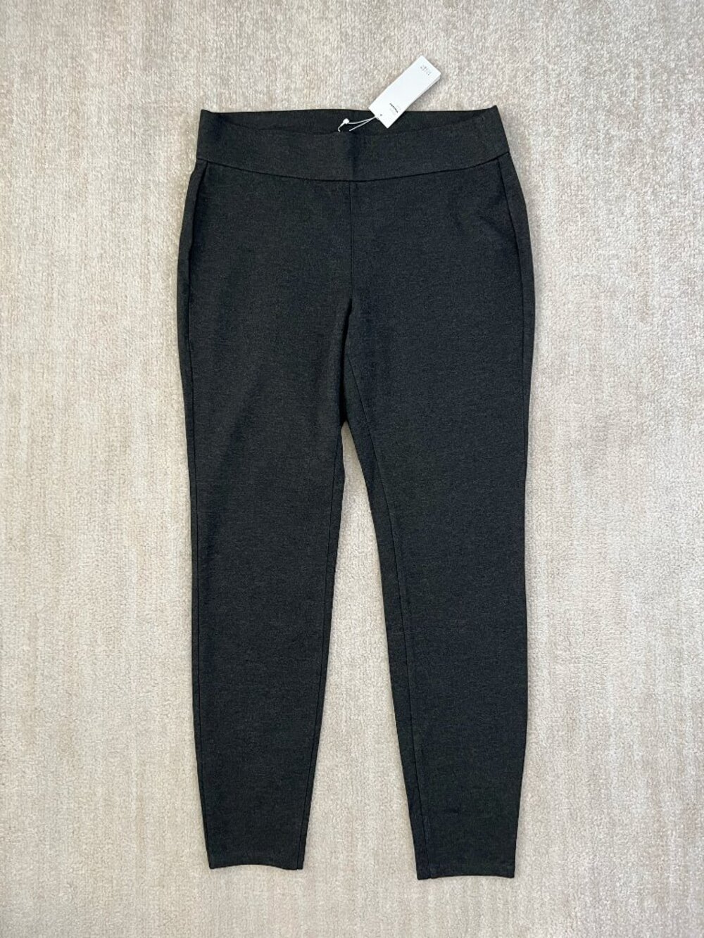 NWT Eileen Fisher Viscose Blend Pull On Gray Leggings Pants M